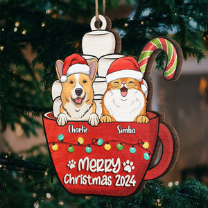 Have A Sweet Pawlidays - Dog & Cat Personalized Custom Ornament - Wood Unique Shaped - Christmas Gift For Pet Owners, Pet Lovers