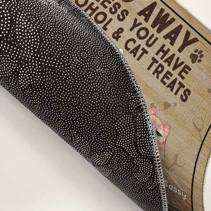 Go Away Unless You Have Something - Cat Personalized Custom Decorative Mat - Gift For Pet Owners, Pet Lovers