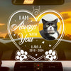 Custom Photo Forever In My Heart - Memorial Personalized Custom Car Ornament - Acrylic Custom Shaped - Sympathy Gift For Pet Owners, Pet Lovers
