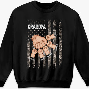 Grandpa Is Like Dad Without Rules - Family Personalized Custom Unisex T-shirt, Hoodie, Sweatshirt - Father's Day, Birthday Gift For Grandpa