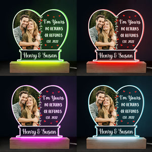 Photo personnalisée « Toi et moi, on a ça » – Cadeau pour couple avec lumière LED 3D personnalisée et personnalisée – Cadeau pour mari et femme, anniversaire