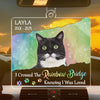 Custom Photo I Wish The Rainbow Bridge Had Visiting Hours - Memorial Personalized Custom Car Ornament - Acrylic Custom Shaped - Sympathy Gift For Pet Owners, Pet Lovers
