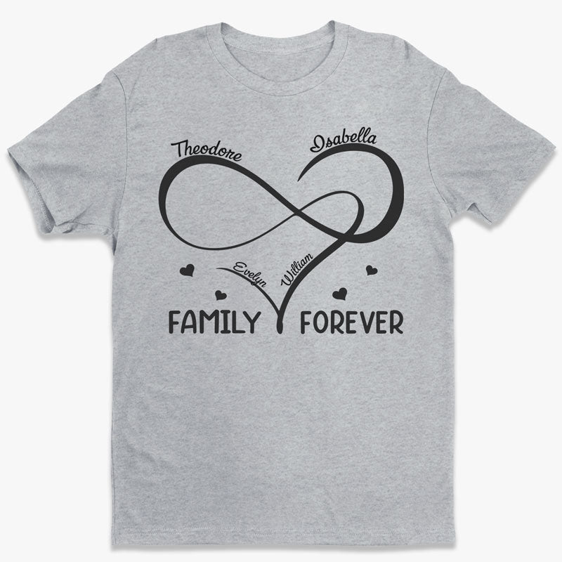 Family Is Forever Close At Heart  - Family Personalized Custom Unisex T-shirt, Hoodie, Sweatshirt - Gift For Family Members