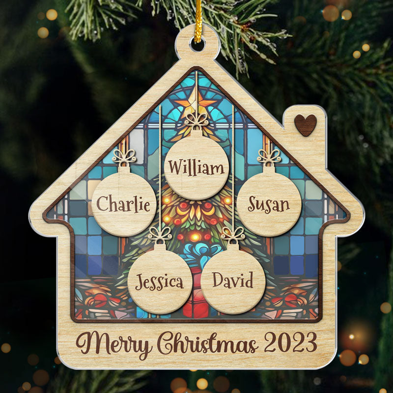 We’re All In This Together - Family Personalized Custom Ornament - Acrylic Custom Shaped - Christmas Gift For Family Members