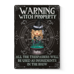 You Will Be Used As Ingredients - Personalized Custom Home Decor Witch Metal Sign - Halloween Gift For Witches, Yourself