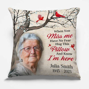 Photo personnalisée « Dans mes rêves, je te vois » - Coussin personnalisé commémoratif - Cadeau de condoléances pour les membres de la famille
