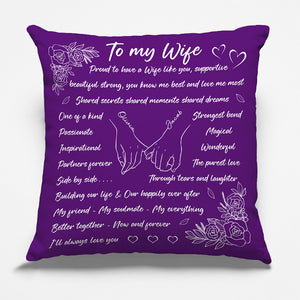Ensemble, c'est mieux maintenant et pour toujours ! Coussin personnalisé pour couple ! Cadeau pour mari et femme, anniversaire