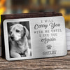 Carte photo personnalisée en aluminium pour portefeuille - Cadeaux de condoléances personnalisés pour animaux de compagnie pour chiens et chats - Ils ont vécu, ils ont aimé, ils ont ronronné
