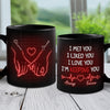 Our Love Is Magic - Couple Personalized Custom Black Mug - Gift For Husband Wife, Anniversary