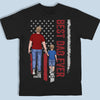 The Best Dad Papa Ever - Family Personalized Custom Unisex Back Printed T-shirt, Hoodie, Sweatshirt - Father's Day, Birthday Gift For Dad, Grandpa