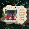 We‚re Like A Really Small Gang - Personalized Custom Benelux Shaped Wood Christmas Ornament - Gift For Bestie, Best Friend, Sister, Birthday Gift For Bestie And Friend, Christmas New Arrival Gift
