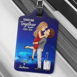 A Lifetime Of Adventure Together - Travel Personalized Custom Luggage Tag - Holiday Vacation Gift, Gift For Adventure Travel Lovers, Husband Wife, Anniversary