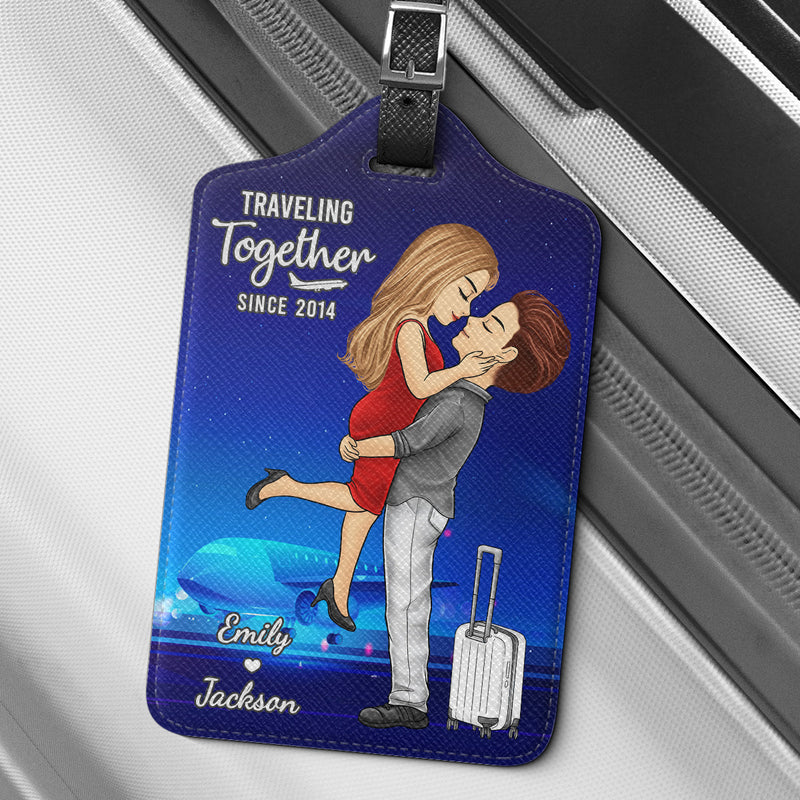 A Lifetime Of Adventure Together - Travel Personalized Custom Luggage Tag - Holiday Vacation Gift, Gift For Adventure Travel Lovers, Husband Wife, Anniversary