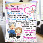 You'll Feel My Love - Family Personalized Custom Blanket - Birthday Gift From Mom, Grandma