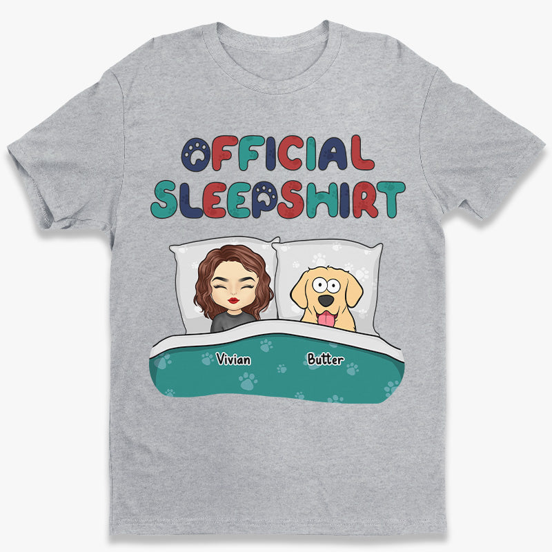 This Is Our Official Sleepshirt - Dog & Cat Personalized Custom Unisex T-shirt, Hoodie, Sweatshirt - Gift For Pet Owners, Pet Lovers