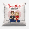 Tomber amoureux à nouveau - Coussin personnalisé pour couple - Cadeau pour mari et femme, anniversaire