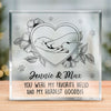 Forever Loyal, Forever Loved - Memorial Personalized Custom Square Shaped Acrylic Plaque - Sympathy Gift, Gift For Pet Owners, Pet Lovers