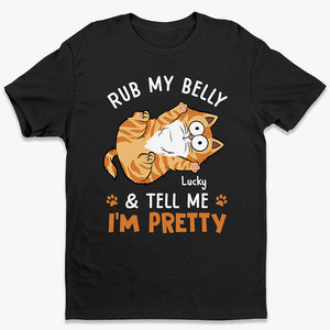 You Can Rub My Belly - Cat Personalized Custom Unisex T-shirt, Hoodie, Sweatshirt - Gift For Pet Owners, Pet Lovers