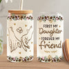 Thank You For Being My Unpaid Therapist - Family Personalized Custom Glass Cup, Iced Coffee Cup - Gift For Mom, Daughter
