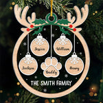 Family Love Grows Warmer At Christmas - Family Personalized Custom Ornament - Acrylic Custom Shaped - Christmas Gift For Family Members