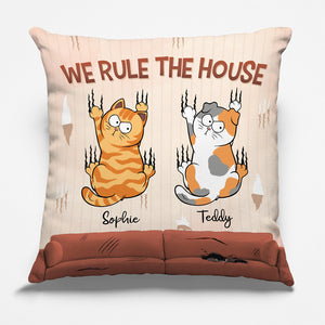 La vie est meilleure sur le canapé - Coussin personnalisé pour chat - Cadeau de Noël pour les propriétaires et les amoureux des animaux