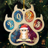 Have A Sweet Pawlidays - Dog & Cat Personalized Custom Ornament - Acrylic Paw Shaped - Christmas Gift For Pet Owners, Pet Lovers