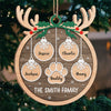 A Time Of Warmth And Togetherness - Family Personalized Custom Ornament - Wood Custom Shaped - Christmas Gift For Family Members