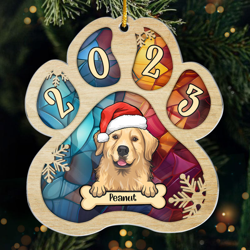 Have A Sweet Pawlidays - Dog & Cat Personalized Custom Ornament - Acrylic Paw Shaped - Christmas Gift For Pet Owners, Pet Lovers