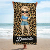 Endless Sun Endless Fun - Bestie Personalized Custom Beach Towel - Gift For Best Friends, BFF, Sisters