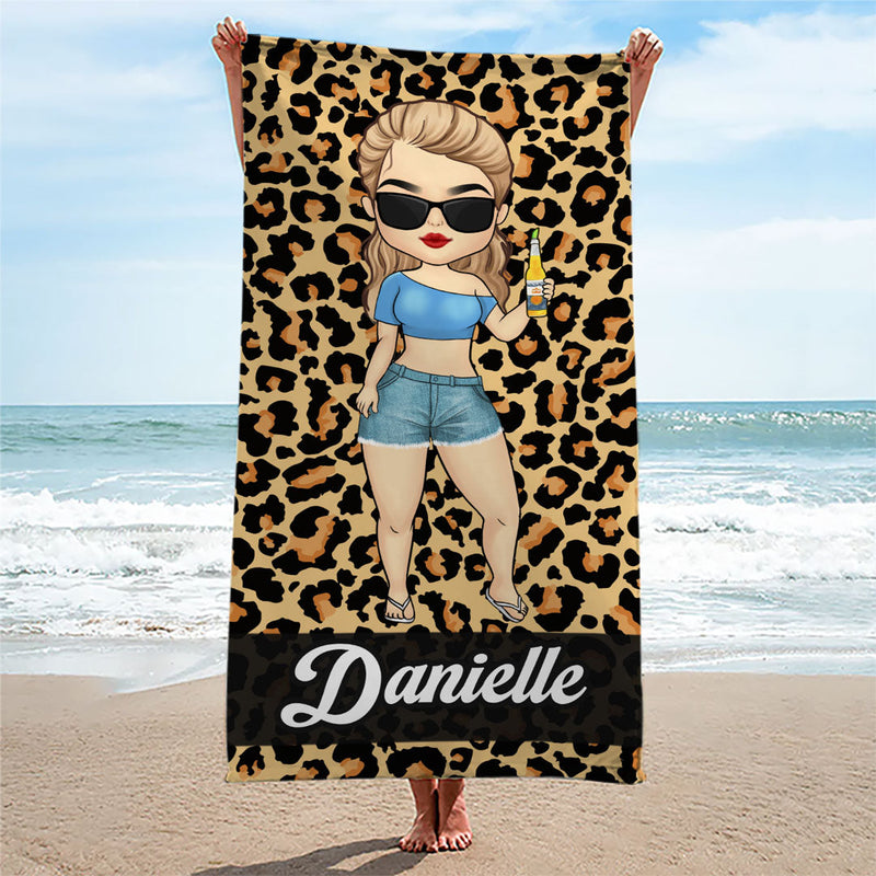Endless Sun Endless Fun - Bestie Personalized Custom Beach Towel - Gift For Best Friends, BFF, Sisters