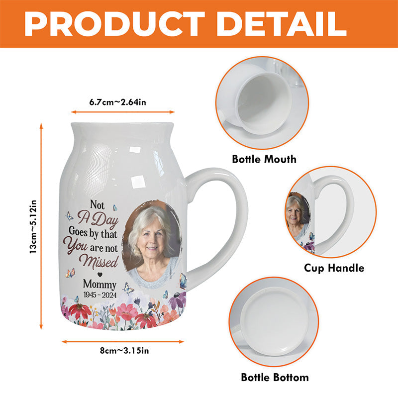 Custom Photo Someone We Love Is In Heaven - Memorial Personalized Custom Home Decor Flower Vase - Sympathy Gift For Family Members