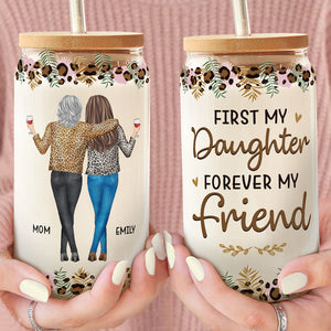 Sometimes You Forget You're Awesome - Family Personalized Custom Glass Cup, Iced Coffee Cup - Gift For Mom, Daughter