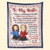Need You Till The End - Bestie Personalized Custom Blanket - Gift For Best Friends, BFF, Sisters