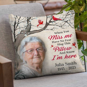 Photo personnalisée « Dans mes rêves, je te vois » - Coussin personnalisé commémoratif - Cadeau de condoléances pour les membres de la famille