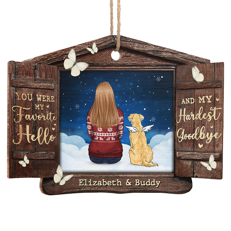 You Loved With All Your Heart - Memorial Personalized Custom Ornament - Wood Custom Shaped - Christmas Gift, Sympathy Gift For Pet Owners, Pet Lovers