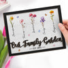 Our Family Garden - Family Personalized Custom 2-Layered Wooden Plaque With Stand - House Warming Gift For Family Members