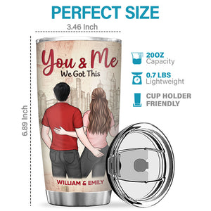 I Love You Forever And Always - Couple Personalized Custom Tumbler - Gift For Husband Wife, Anniversary