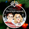 You're By Far My Favorite - Couple Personalized Custom Ornament - Acrylic Custom Shaped - Christmas Gift For Husband Wife, Anniversary