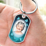 Custom Photo You Hold My Heart Forever - Memorial Personalized Custom Keychain - Sympathy Gift For Family