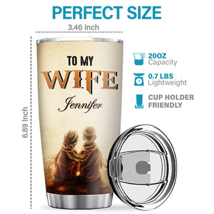 I Married You Because I Cannot Live Without You - Couple Personalized Custom Tumbler - Gift For Couple, Husband Wife, Anniversary, Engagement, Wedding, Marriage Gift
