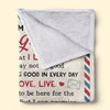 You Will Always Be My Beautiful Girl - Family Personalized Custom Blanket - Birthday Gift From Mom, Grandma