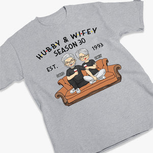 Hubby & Wifey - Couple Personalized Custom Unisex T-shirt, Hoodie, Sweatshirt - Christmas Gift For Husband Wife, Anniversary