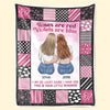 I Am So Lucky Cause I Have You - Bestie Personalized Custom Blanket - Gift For Best Friends, BFF, Sisters