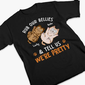 You Can Rub My Belly - Cat Personalized Custom Unisex T-shirt, Hoodie, Sweatshirt - Gift For Pet Owners, Pet Lovers