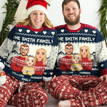 Family Is The Greatest Christmas Gift - Family Personalized Custom Ugly Sweatshirt - Unisex Wool Jumper - Christmas Gift For Family Members