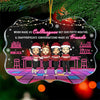 Work Made Us Colleagues - Coworker Personalized Custom Ornament - Acrylic Benelux Shaped - Christmas Gift For Coworkers, Work Friends, Colleagues