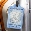 Husband And Wife Travel Partners For Life - Travel Personalized Custom Luggage Tag - Holiday Vacation Gift, Gift For Adventure Travel Lovers, Husband Wife, Anniversary