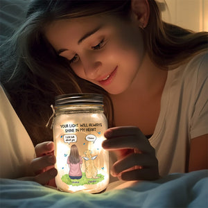 My Heart Was Not Ready To Lose You - Memorial Personalized Custom Mason Jar Light - Sympathy Gift For Pet Owners, Pet Lovers