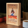 The First Time We Met - Couple Personalized Custom Frame Light Box - Gift For Husband Wife, Anniversary