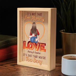 The First Time We Met - Couple Personalized Custom Frame Light Box - Gift For Husband Wife, Anniversary